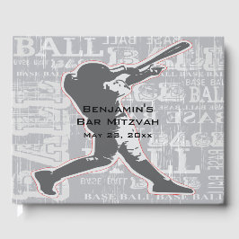 Baseball Design Guest Book Gästebuch