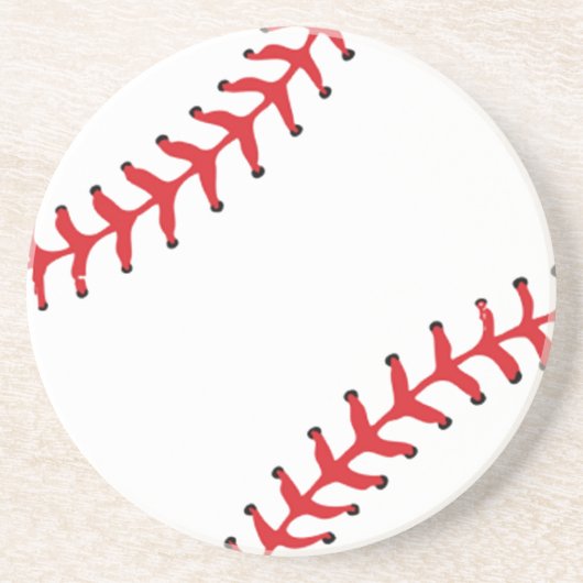Baseball Design II Runder Untersetzer (Vorne)