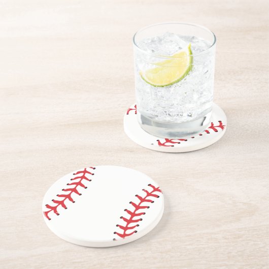 Baseball Design II Runder Untersetzer (Seite)