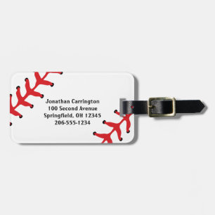 Baseball Design Luggage Tags Gepäckanhänger