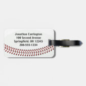 Baseball Design Luggage Tags Gepäckanhänger (Rückseite horizontal)