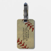 Baseball Design Luggage Tags Gepäckanhänger (Rückseite vertikal)