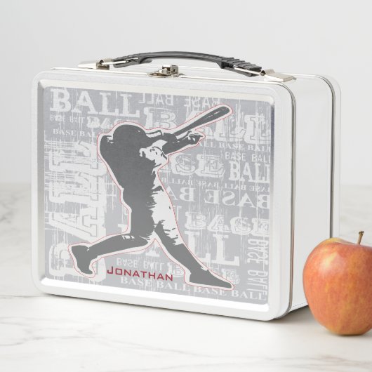 Baseball Design Metal Lunchbox (Beispiel)