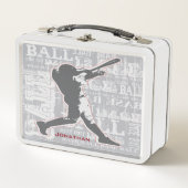 Baseball Design Metal Lunchbox (Vorderseite)