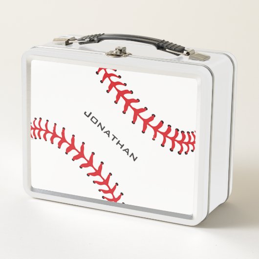 Baseball Design Metal Lunchbox (Vorderseite)