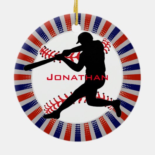 Baseball Design Ornament (Hinten)