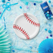Baseball Design Paper Party Plate Pappteller (Party)