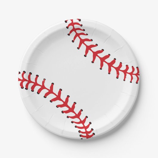 Baseball Design Paper Party Plate Pappteller (Vorderseite)