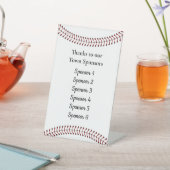 Baseball Design Pedesttisch-Tabellenzeichen Sockelschild (In SItu)