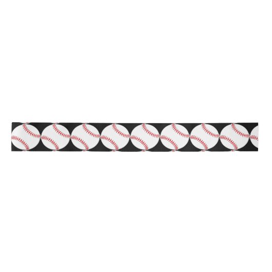 Baseball Design Ribbon Satinband (Vorderseite)