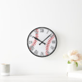 Baseball-Design Runde Wanduhr (Zuhause)