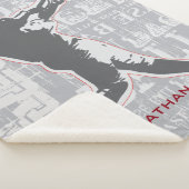 Baseball Design Sherpa Blanket Sherpadecke (3/4)