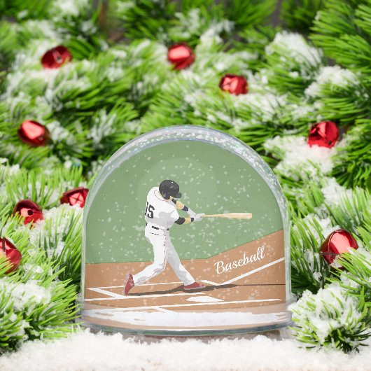 Baseball Design Snow Globe Schneekugeln (Weihnachten)