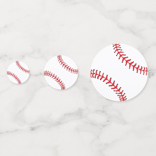 Baseball Design Table Confetti Konfetti (Vorderseiten)