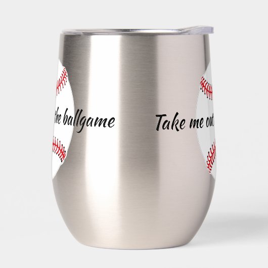 Baseball Design Thermal Wine Tumbler (Links)