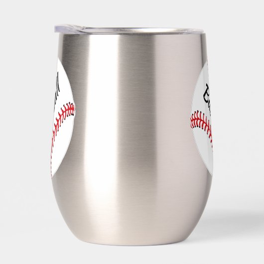 Baseball Design Thermal Wine Tumbler (Rechts)