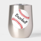 Baseball Design Thermal Wine Tumbler (Vorderseite)