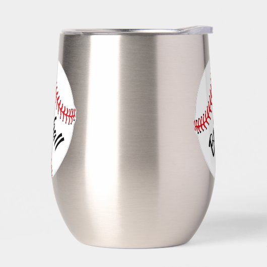 Baseball Design Thermal Wine Tumbler (Links)