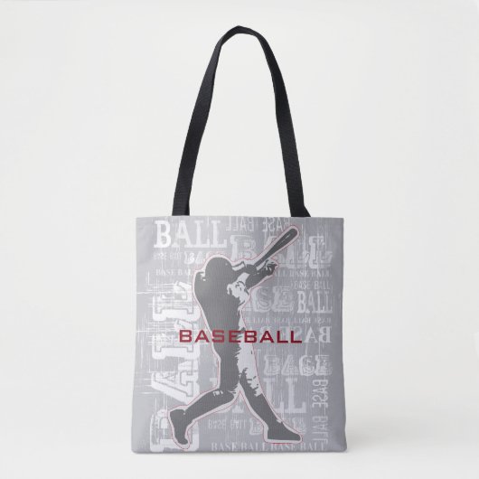 Baseball Design Tote Bag Tasche (Vorderseite)