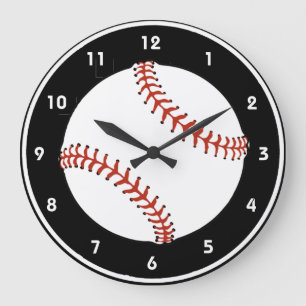 Baseball Design Wall Clock Große Wanduhr