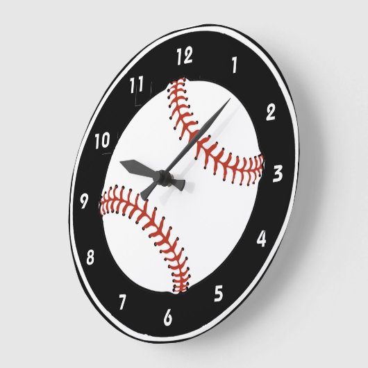 Baseball-Design-Wall-Uhr Große Wanduhr (Winkel)