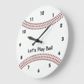 Baseball-Design-Wall-Uhr Große Wanduhr (Winkel)