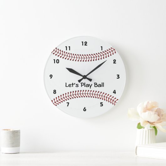 Baseball-Design-Wall-Uhr Große Wanduhr (Zuhause)