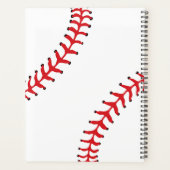 Baseball Design Weekly/Monatsplaner Planer (Rückseite)