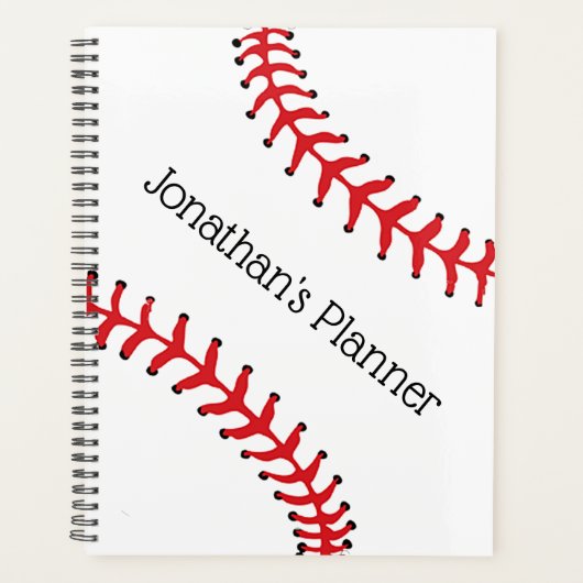 Baseball Design Weekly/Monatsplaner Planer (Vorderseite)