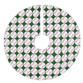 Baseball Design Weihnachtsbaumrock Leinenimitat Weihnachtsbaumdecke