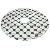 Baseball Design Weihnachtsbaumrock Leinenimitat Weihnachtsbaumdecke (Schrägansicht)