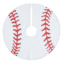 Baseball Design Weihnachtsbaumrock Leinenimitat Weihnachtsbaumdecke