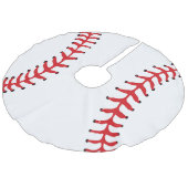 Baseball Design Weihnachtsbaumrock Leinenimitat Weihnachtsbaumdecke (Schrägansicht)
