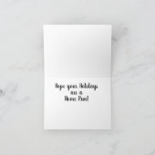 Baseball Design Weihnachtskarte Karte (Innenseite)