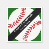 Baseball-Designpapier Napkins Serviette (Vorderseite)