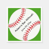 Baseball-Designpapier Napkins Serviette (Vorderseite)