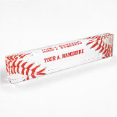 Baseball Desk Namplate Namensplakette