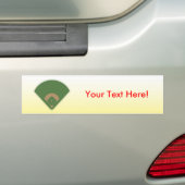 Baseball-Diamant: Kundenspezifischer Autoaufkleber (Auf Auto)