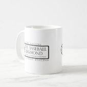 Baseball-Diamant Mallory Galerie Kaffeetasse (Vorderseite Links)