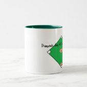 Baseball-Diamanten sind ein Mädchen-bester Freund Zweifarbige Tasse (Mittel)