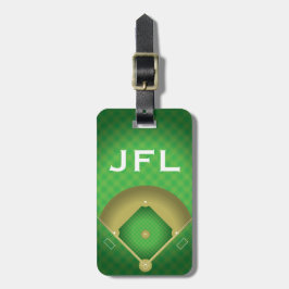 Baseball Diamond Design Luggage Tag Gepäckanhänger