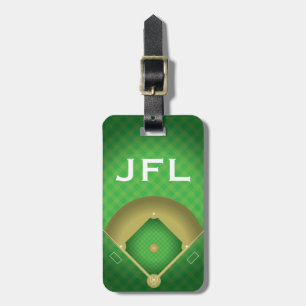 Baseball Diamond Design Luggage Tag Gepäckanhänger