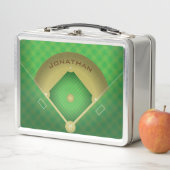 Baseball Diamond Design Metal Lunchbox (Beispiel)
