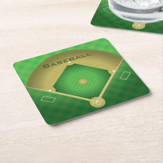 Baseball Diamond Design Paper Untersetzer (angewinkelt)