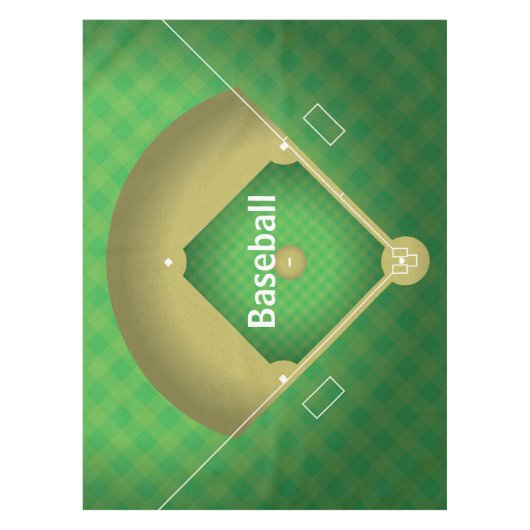 Baseball Diamond Design Tablecloth Tischdecke (Vorderseite)