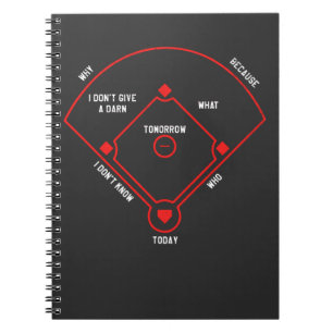 Baseball Diamond Fielding Chart-Positionen Namen Notizblock