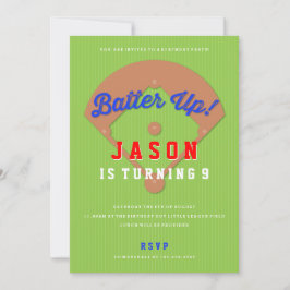 Baseball Diamond Geburtstagsparty Einladung