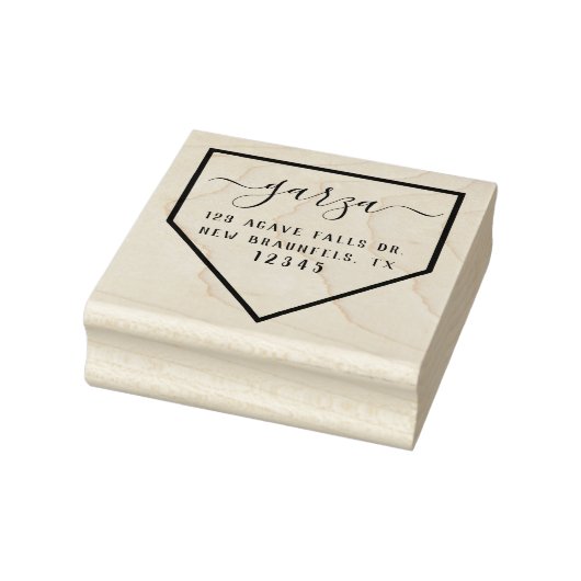 Baseball Diamond Rücksendeadresse Gummi Briefmarke Gummistempel (Stempel)