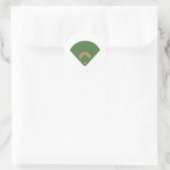 Baseball Diamond: Runder Aufkleber (Tasche)