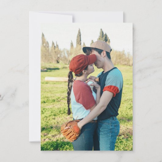 Baseball Diamond Save The Date (Rückseite)